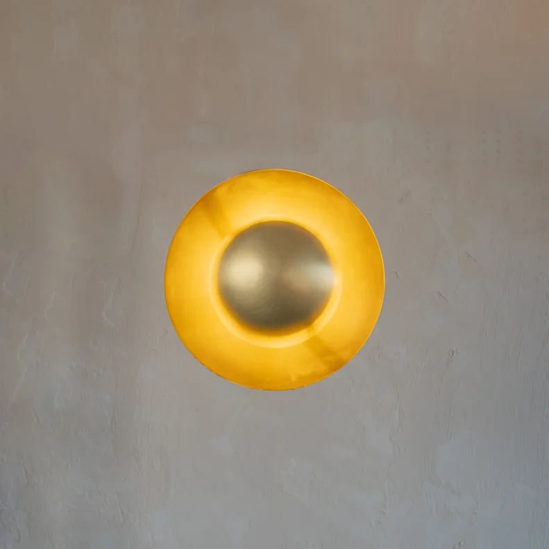 Twinloop Eskitme Pirinç Kaplama Duvar Apliği